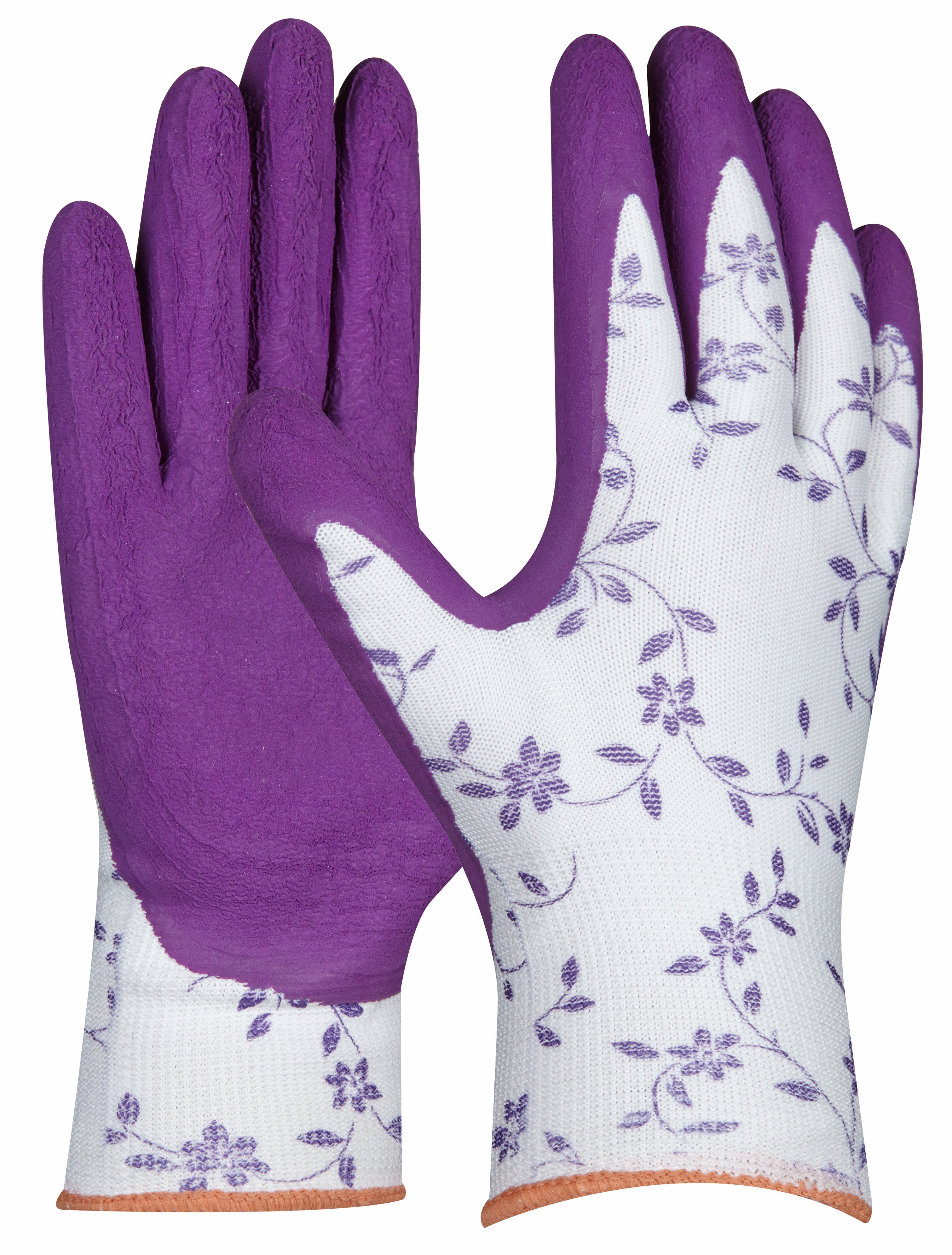 Handschuh "Flower" lila Gr. 8