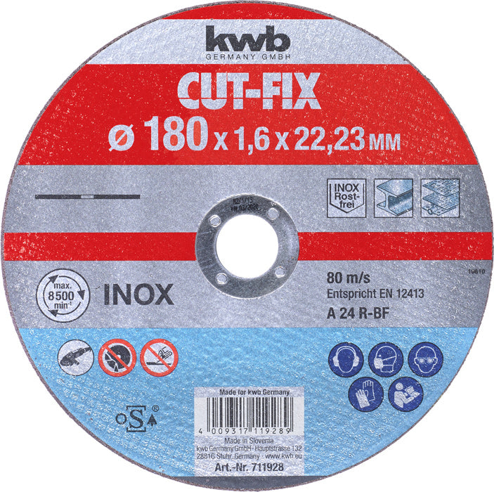 CUT-FIX® Trennscheiben extra dünn, Metallbearbeitung, Ø 180 mm