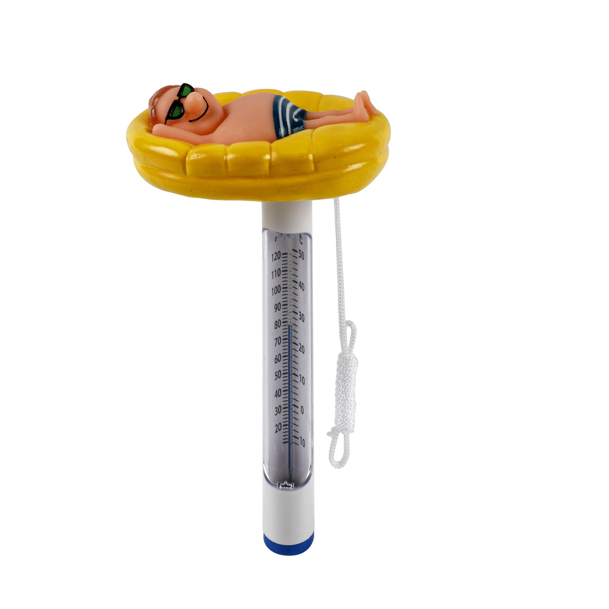 Schwimmbad-Thermometer mit Figur