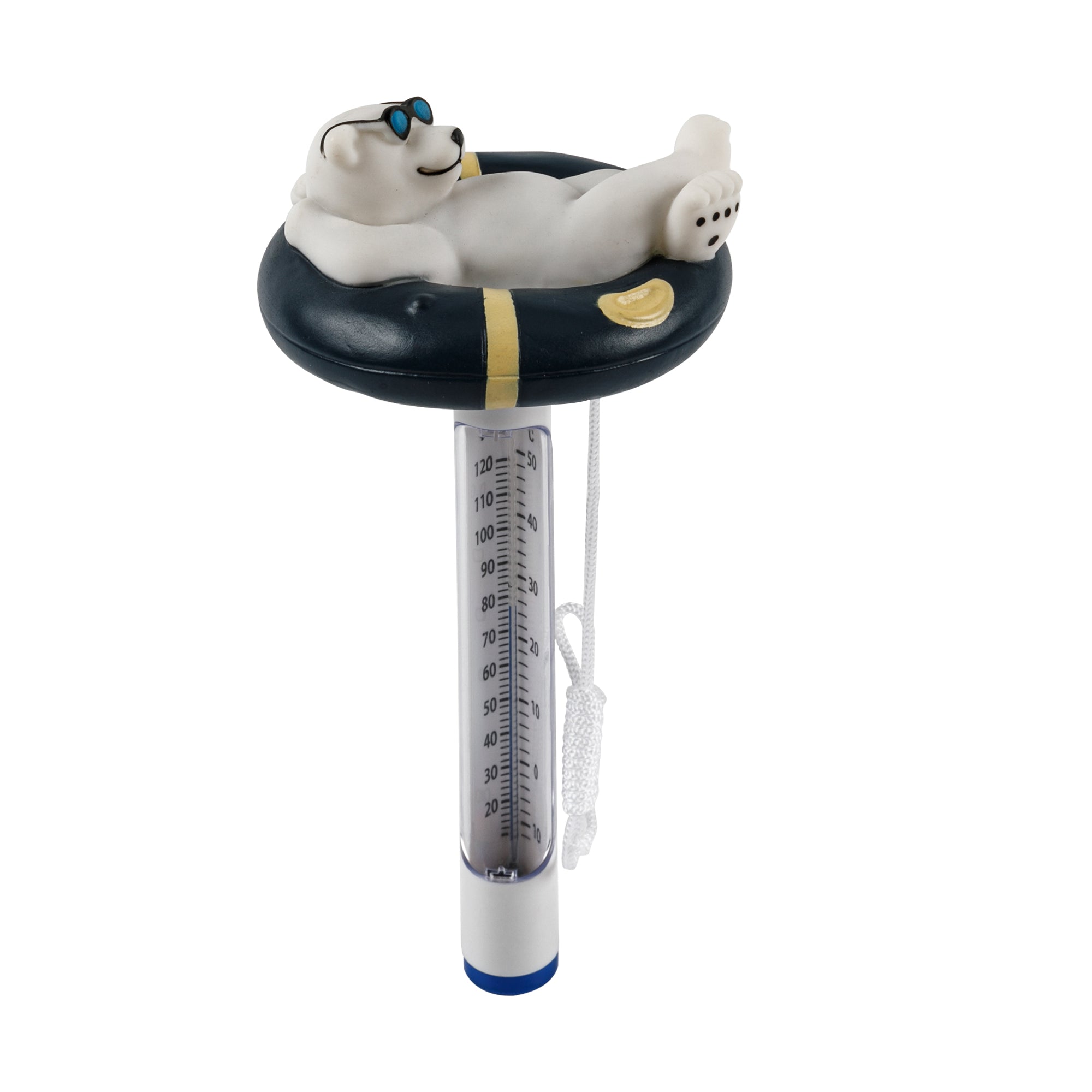 Schwimmbad-Thermometer mit Figur