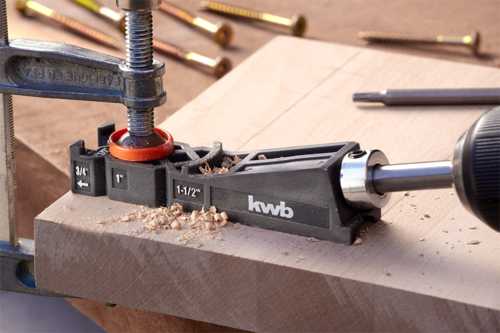 kwb Taschenloch Bohrschablone 5tlg