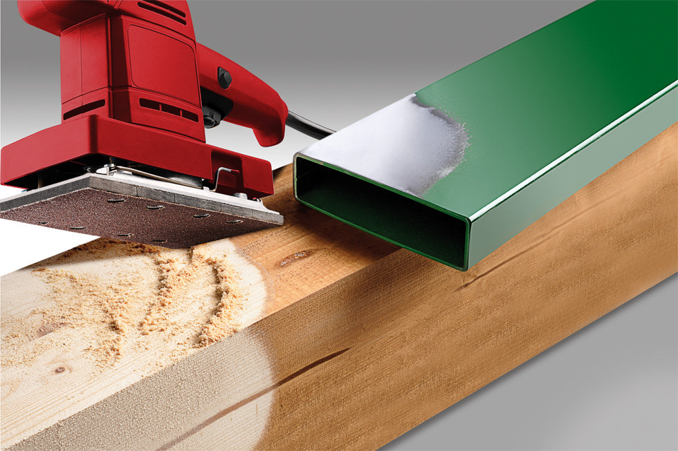 Schleifstreifen, HOLZ & METALL, Korund, 93 x 230 mm, gelocht, TYP B
