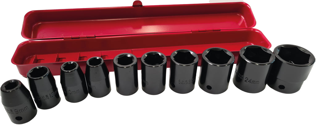 CV-Schlagnuss-Satz 1/2" 10-tlg.