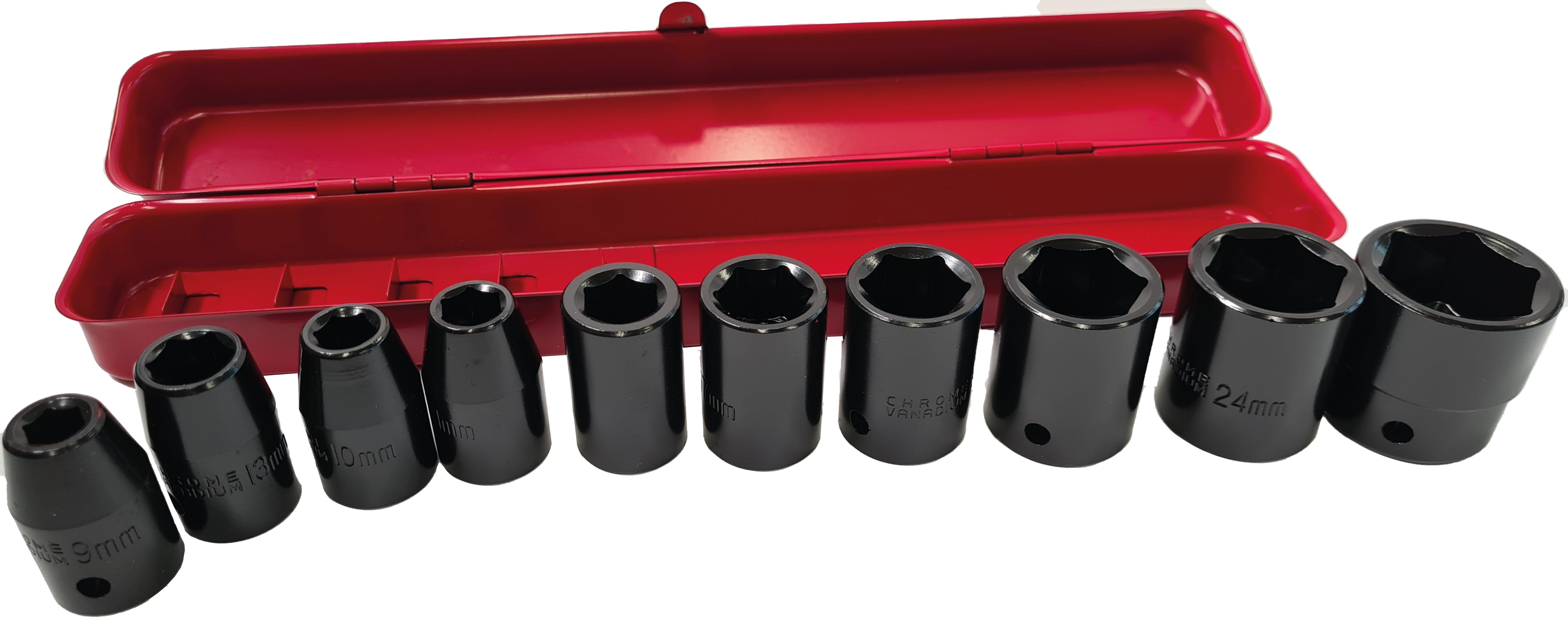 CV-Schlagnuss-Satz 1/2" 10-tlg.