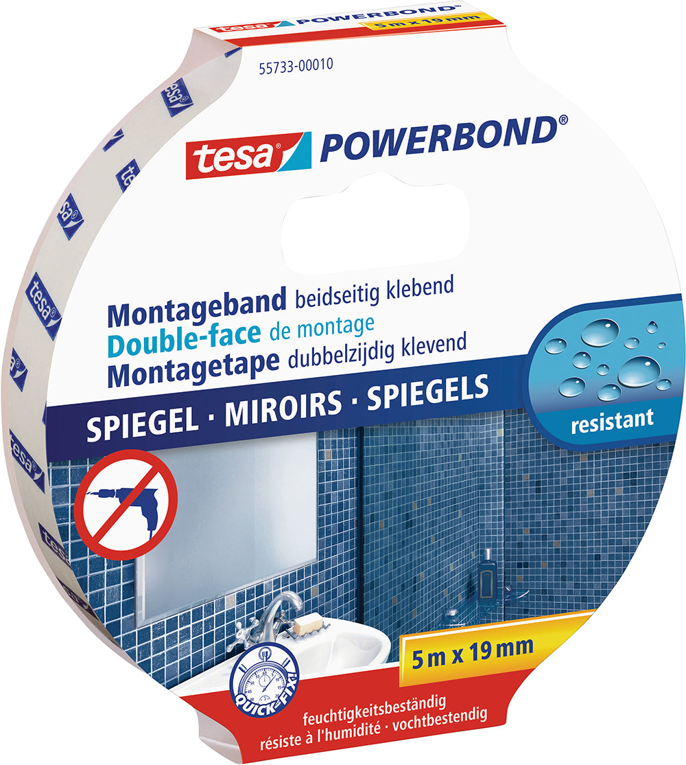 Montageband Spiegel 19 mm / 5 m