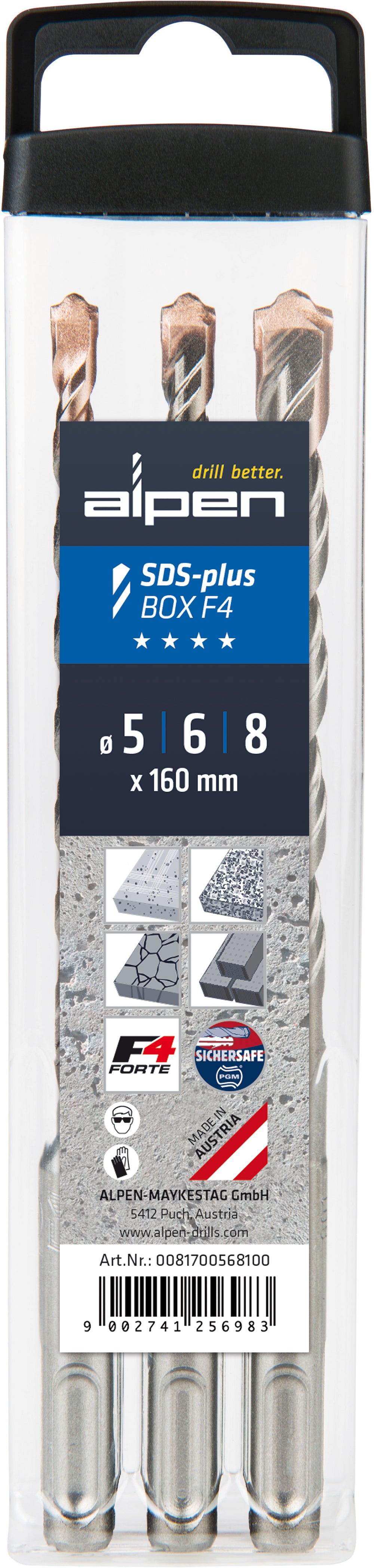 SDS-Plus-Bohrer-Satz F4 3-tlg.