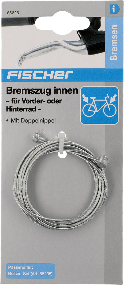 Bremszug innen für vorne & hinten mit Doppelnippel