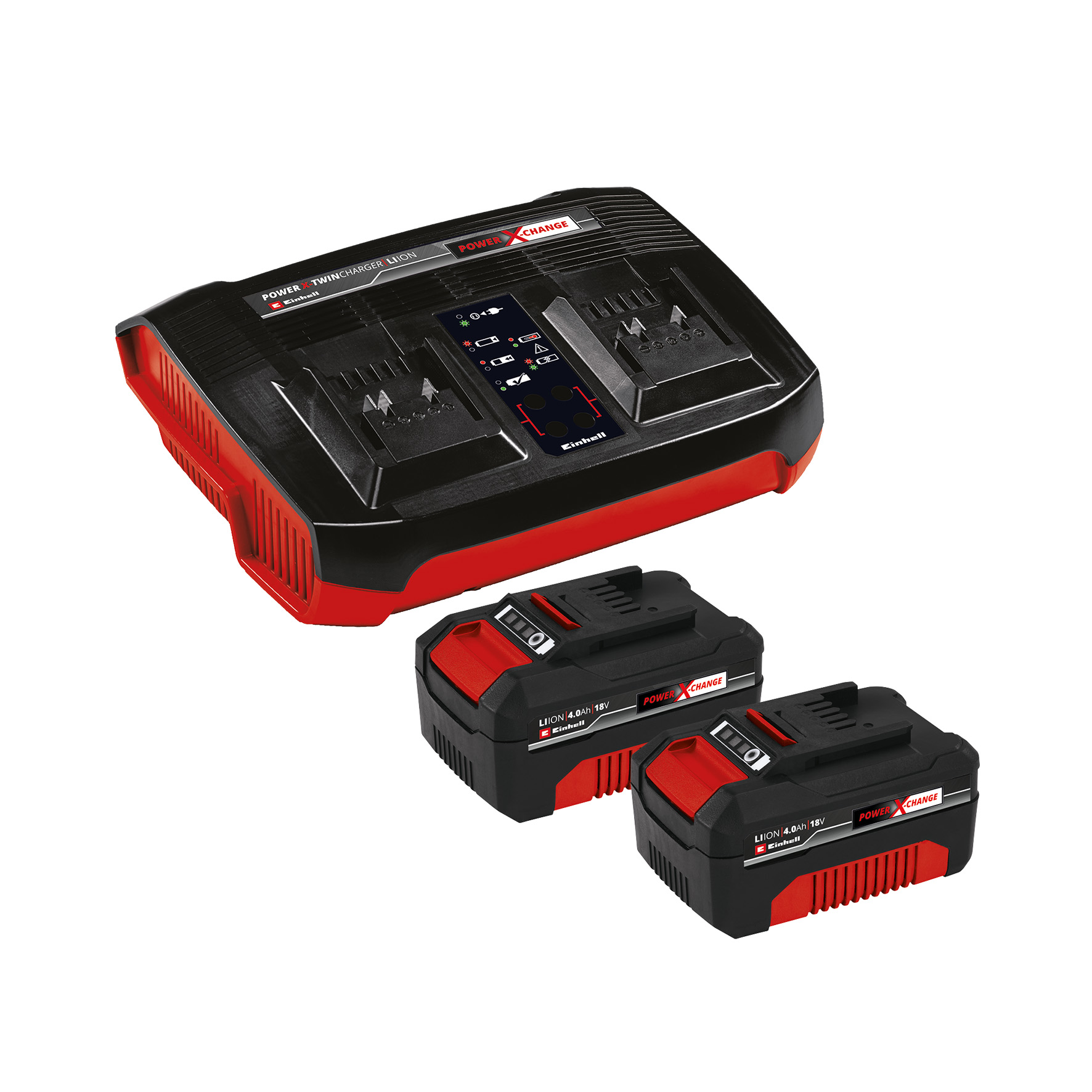 18V Doppel-Starterset 2 x 4,0 Ah Power X-Change