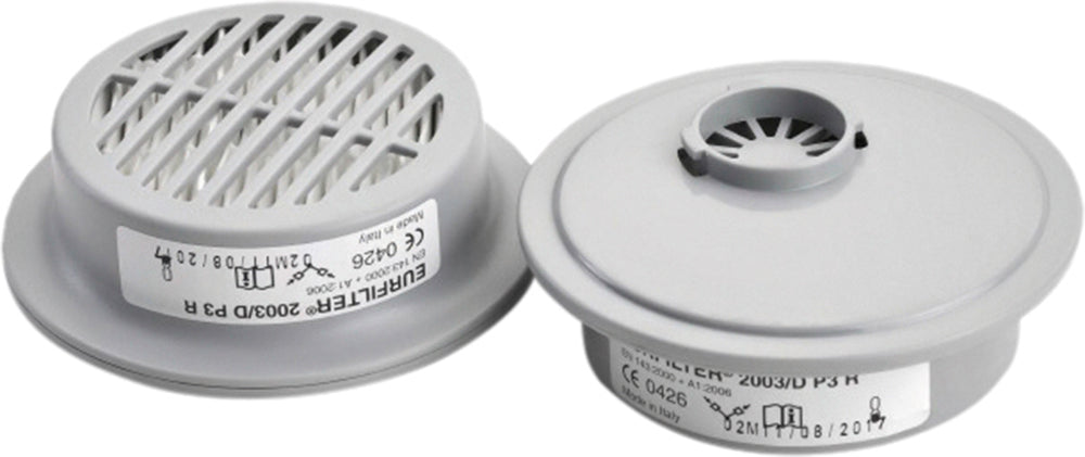 2 Staub-Ersatzfilter P3 zu Atemschutz-Halbmaske 87433