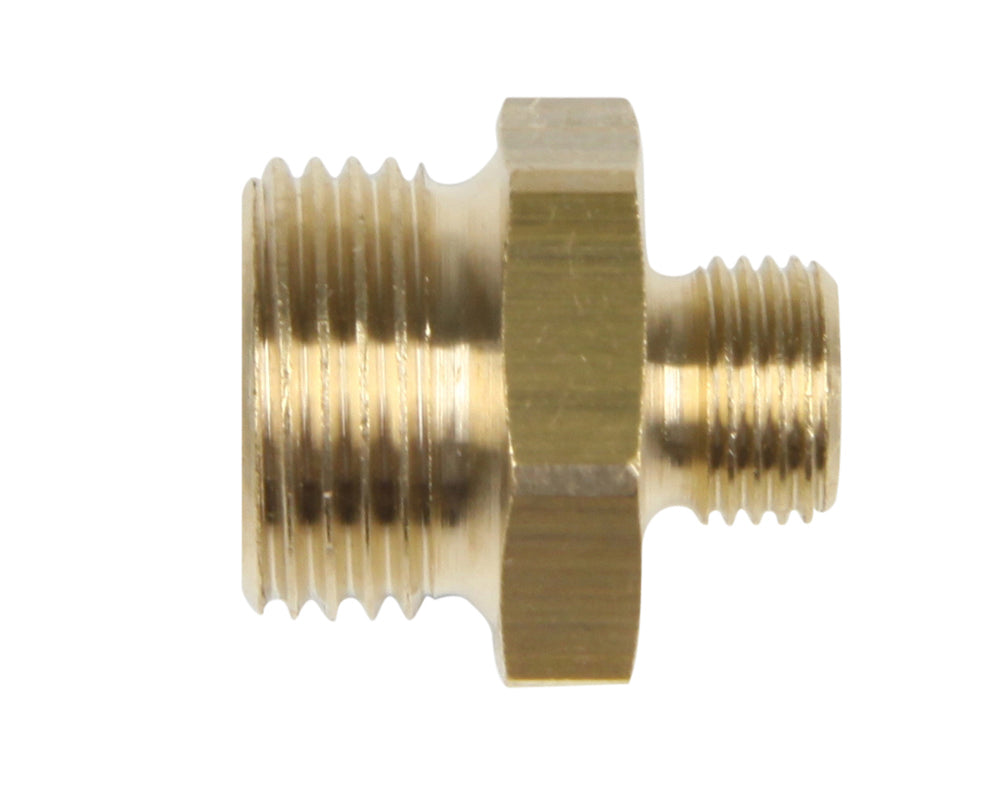 Doppel-Nippel aus Messing 1/8" AG x 3/8" AG
