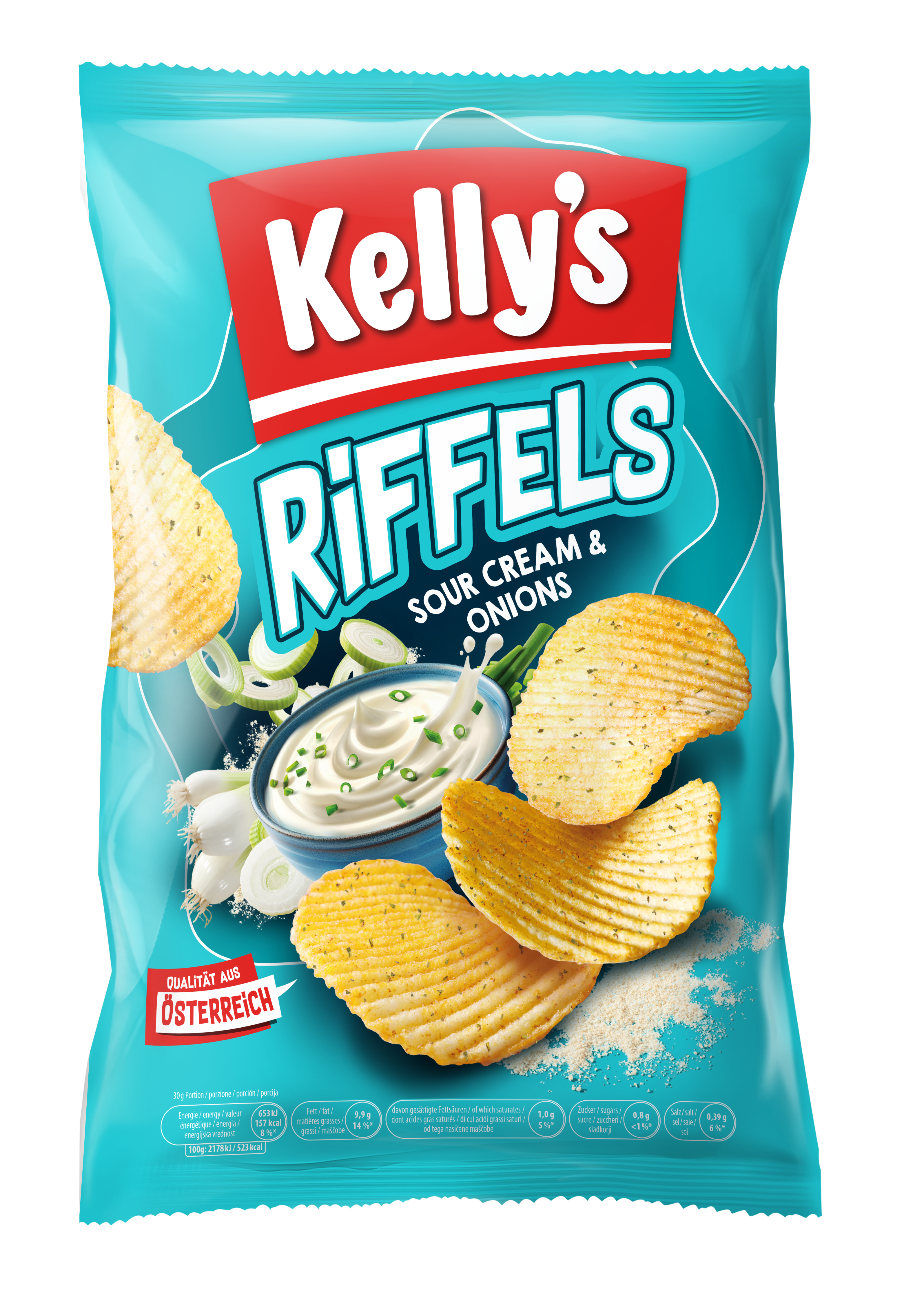Kelly's Riffels Sour Cream 130g