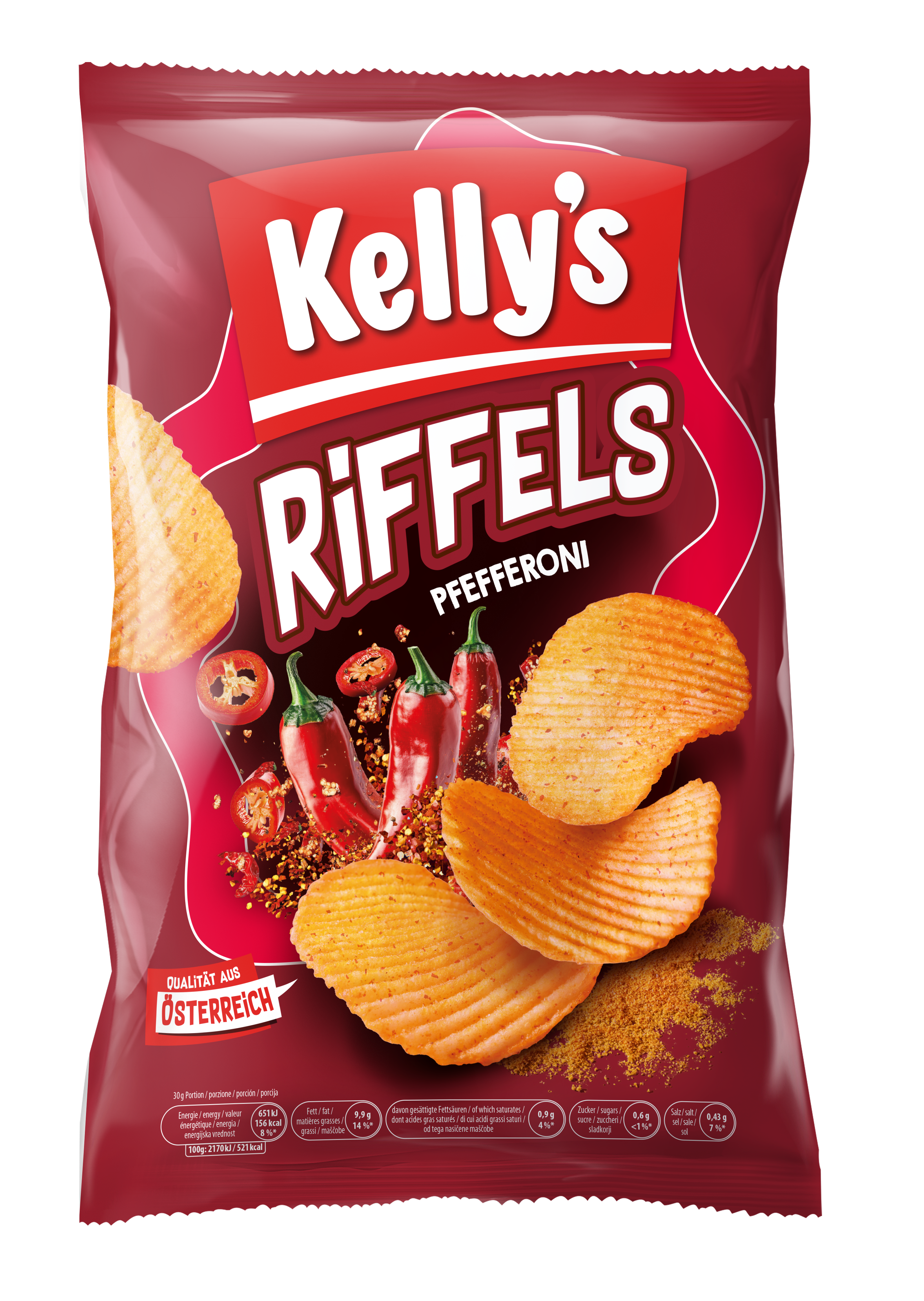 Kelly's Riffels Pfefferoni 130g