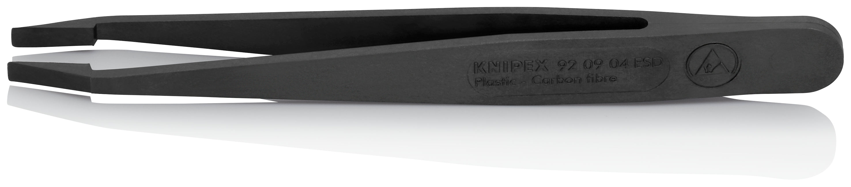 Kunststoffpinzette ESD glatt 115 mm