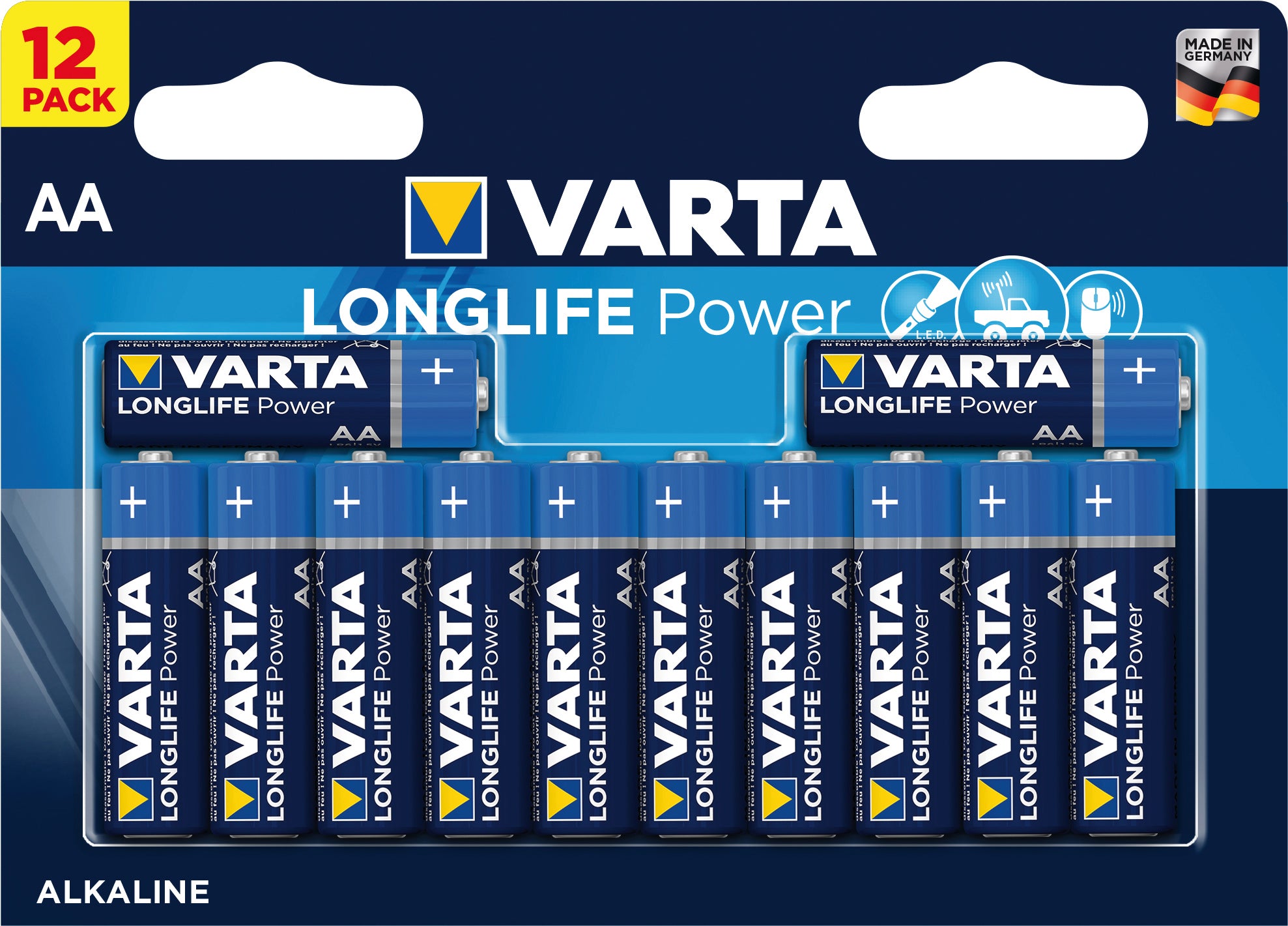 12 Batterien Longlife  Mignon AA