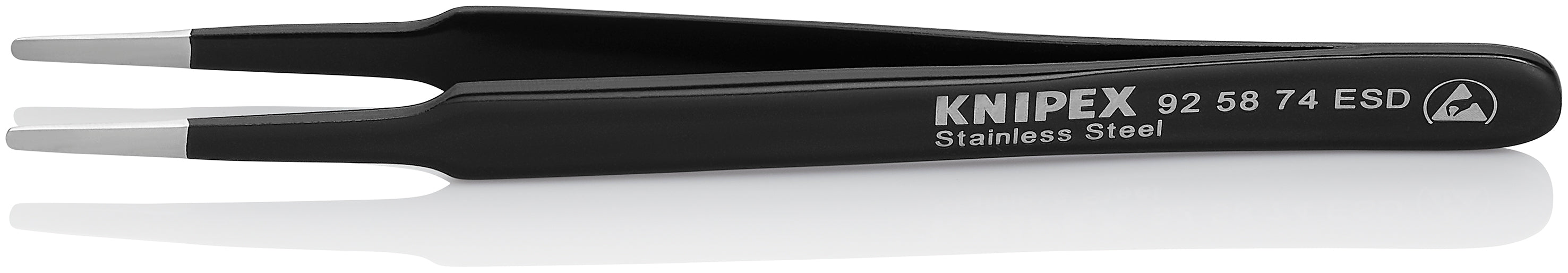 Universalpinzette ESD glatt 118 mm