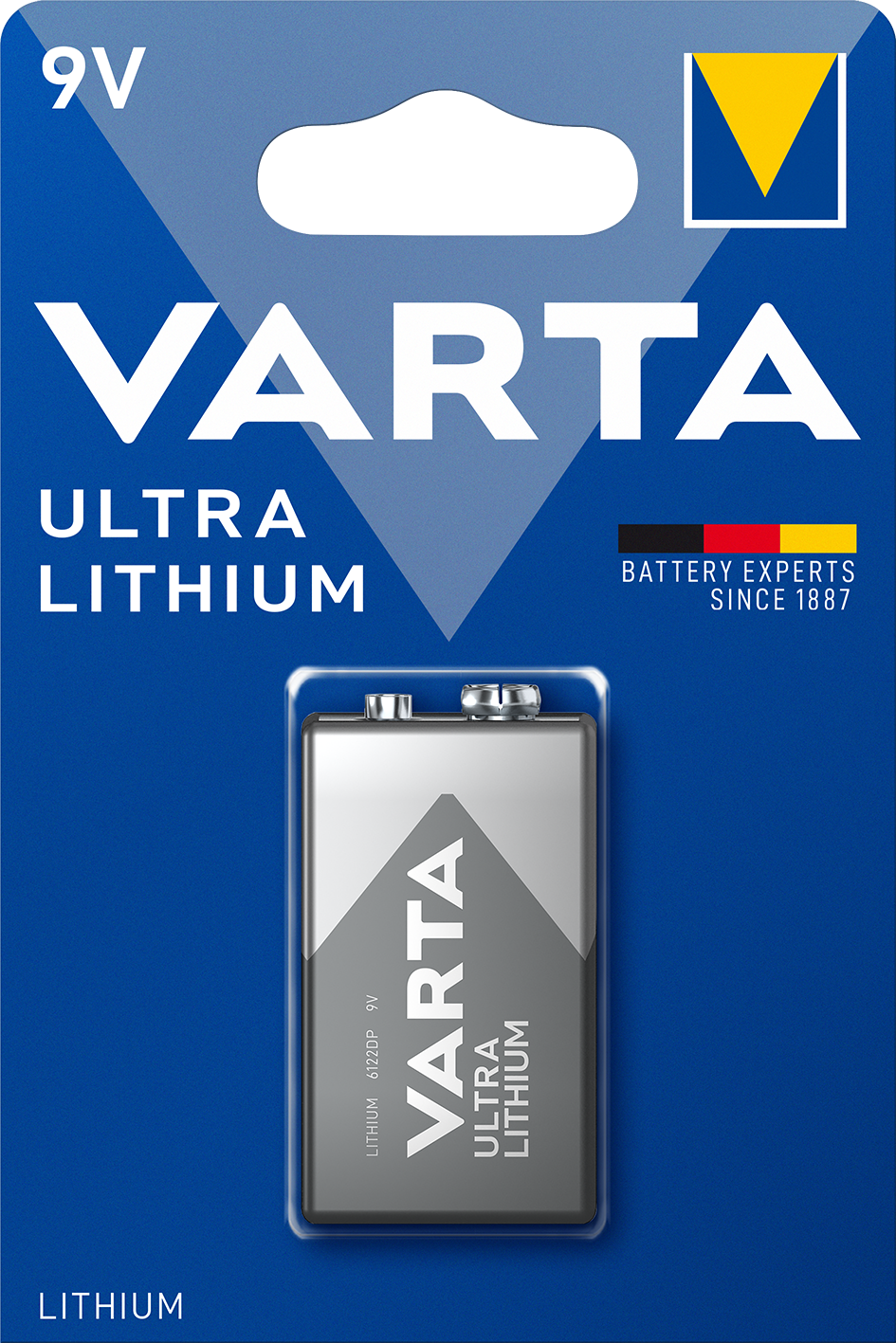 9 V-Block-Batterie Ultra Lithium