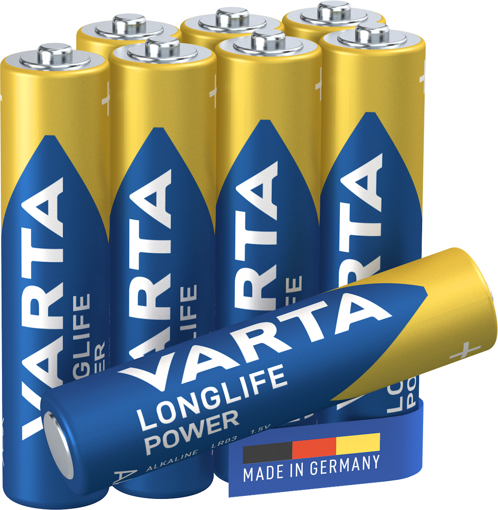 8 Batterien Longlife Power Micro AAA