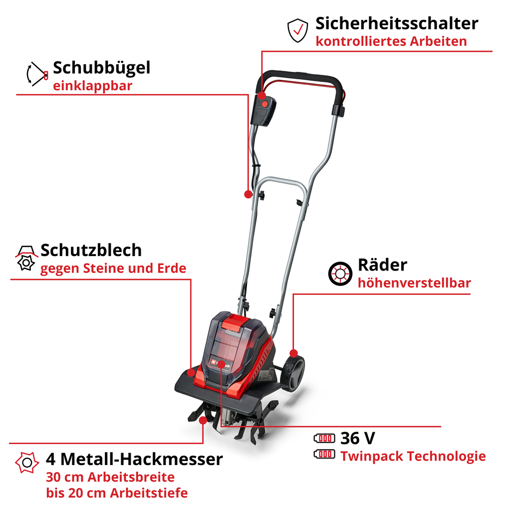 Akku-Bodenhacke GE-CR 30 Li - Solo, Power X-Change