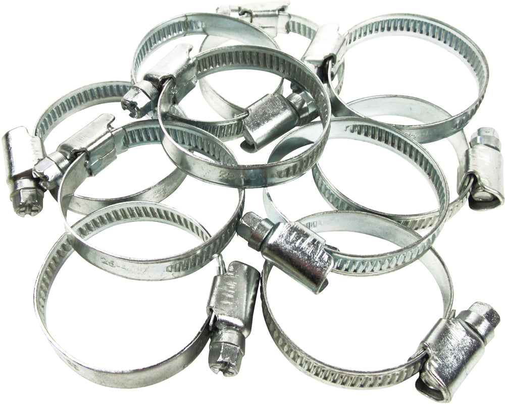 10 Schlauchklemmen 25 - 40 mm
