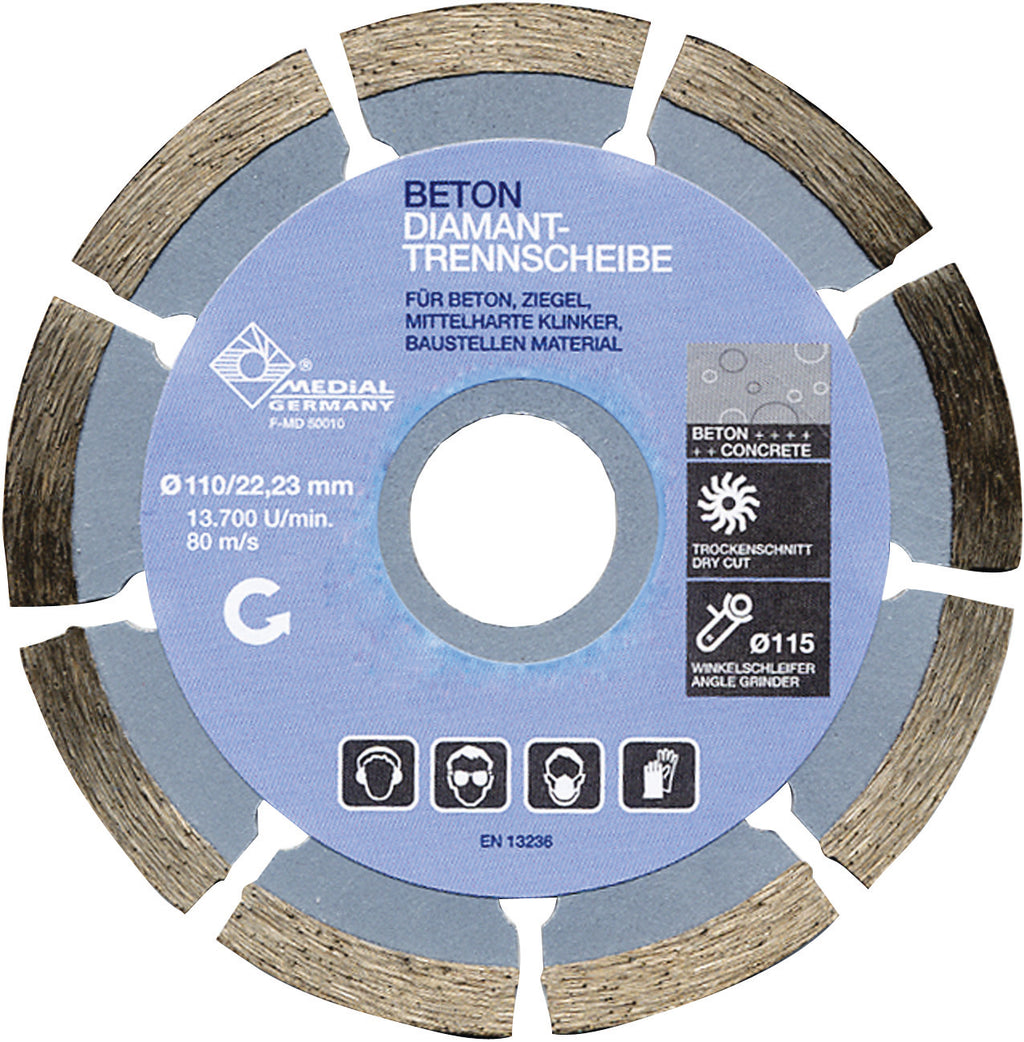 Diamanttrennscheibe 110mm Beton