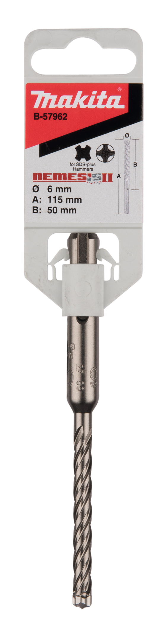 Hammerbohrer SDS-PLUS, Nemesis 2, 6 x 115 mm