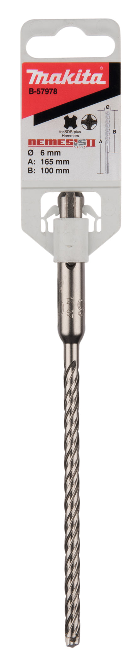 Hammerbohrer SDS-PLUS, Nemesis 2, 6 x 165 mm