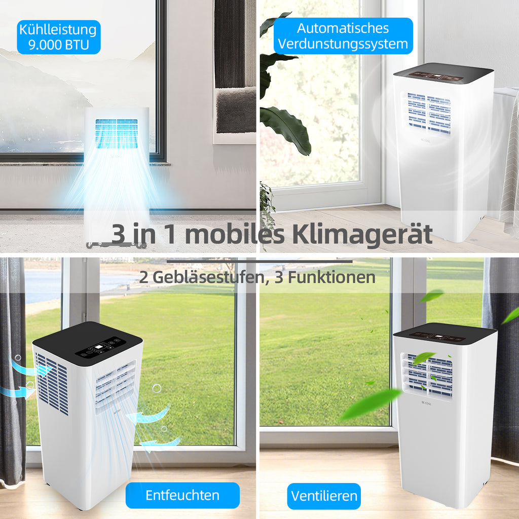 Klimagerät 9.000 BTU mit WIFI