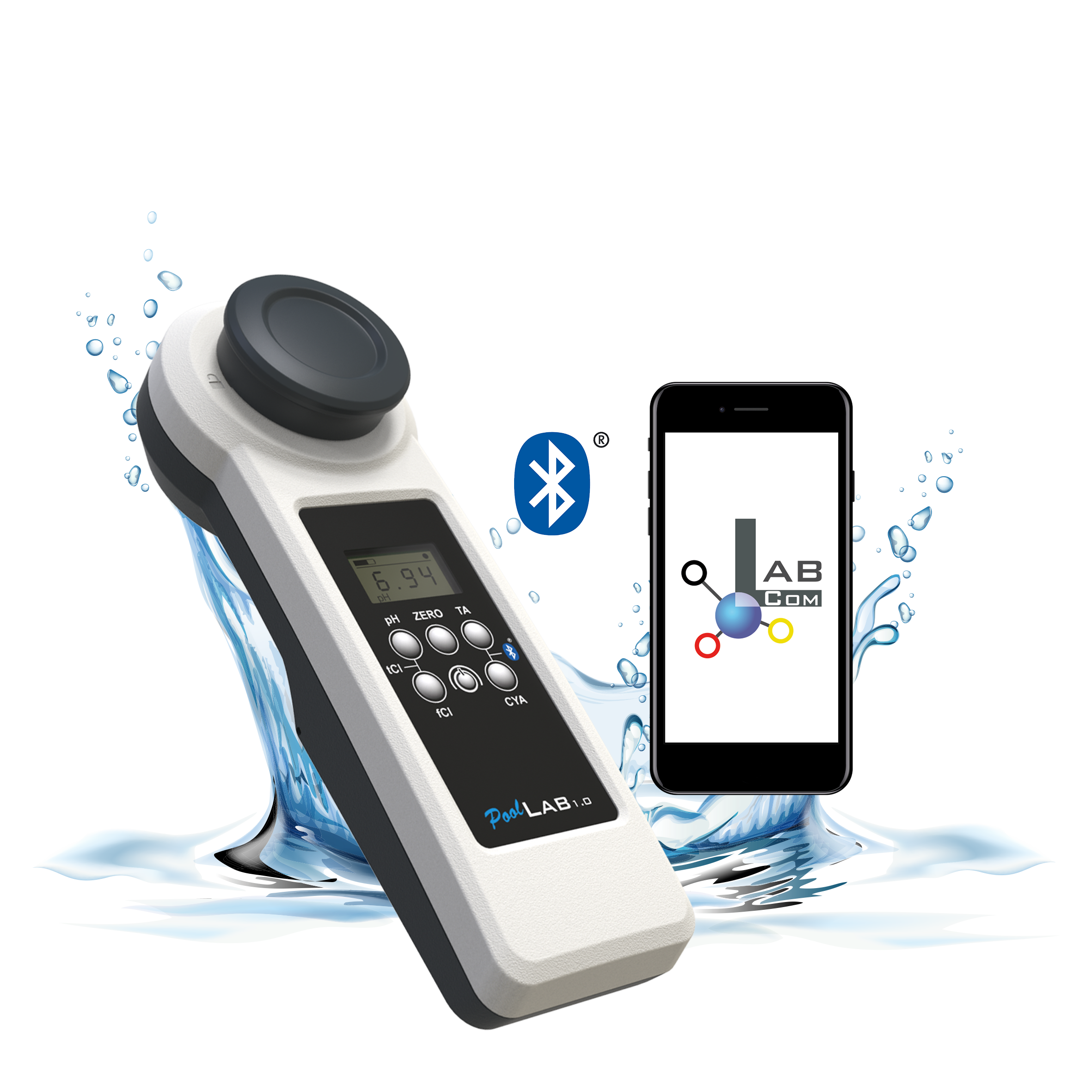 Photometer zur Messung von Wasserwerten in Pools PoolLab 1.0