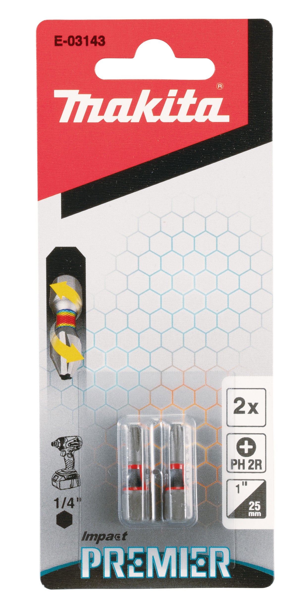 Impact Premier Bits PH2(Schlank) 25 mm