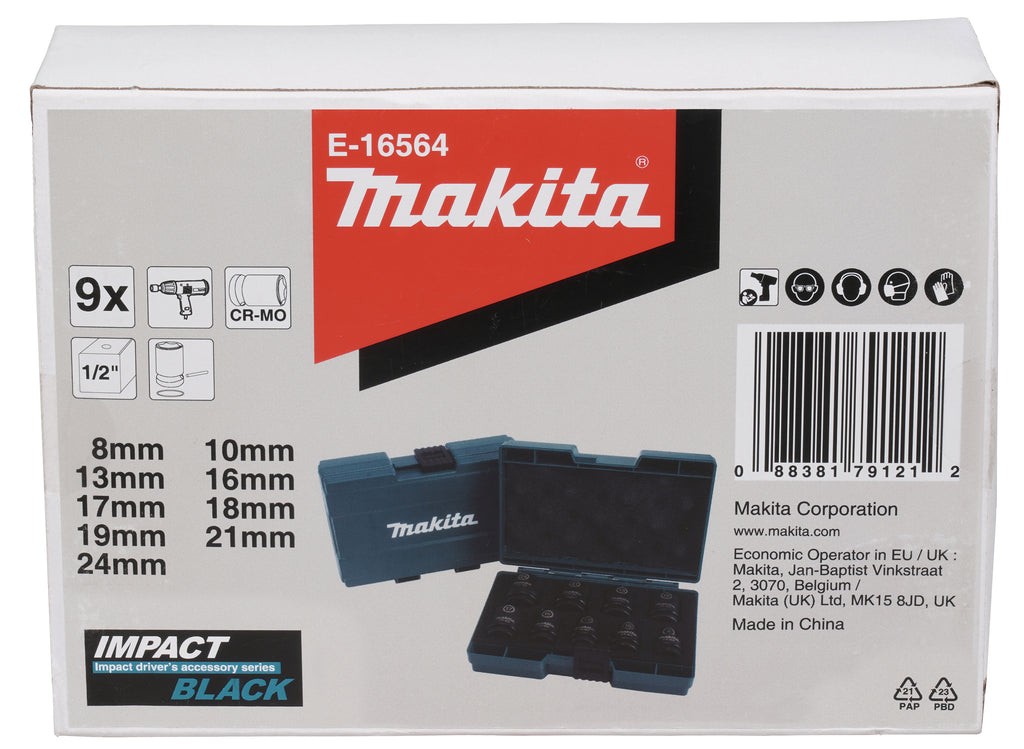 Schlagnuss-Set IMPACT BLACK - E-16564
