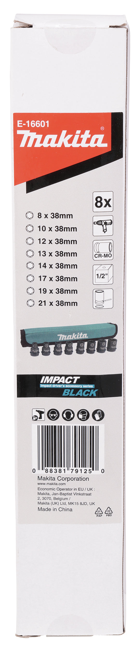 Schlagnuss-Set IMPACT BLACK - E-16601