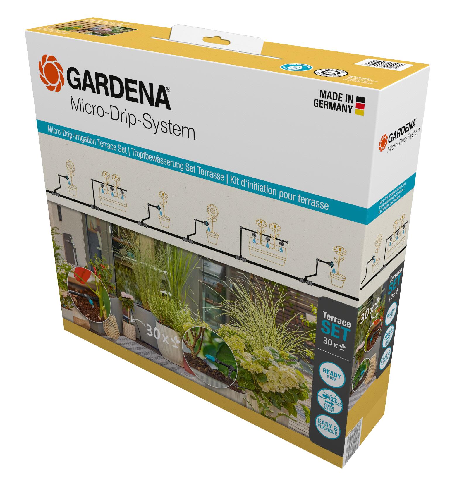Micro-Drip-System Tropfbewässerungs-Set Terrasse