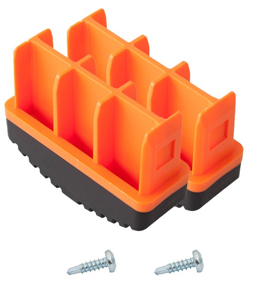 2 Fuß-Stopfen 77 x 25 mm