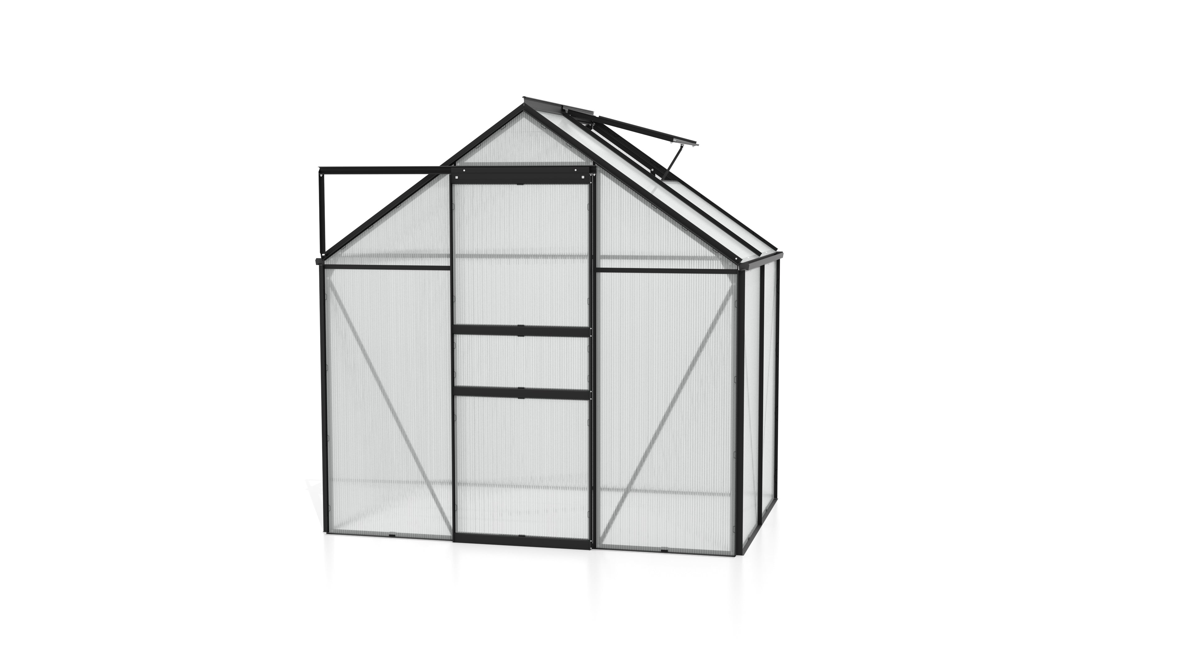 Gewächshaus Comet 2500 HKP4mm, schwarz - Set