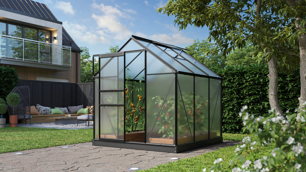 Gewächshaus Comet 3800 HKP4mm, schwarz - Set