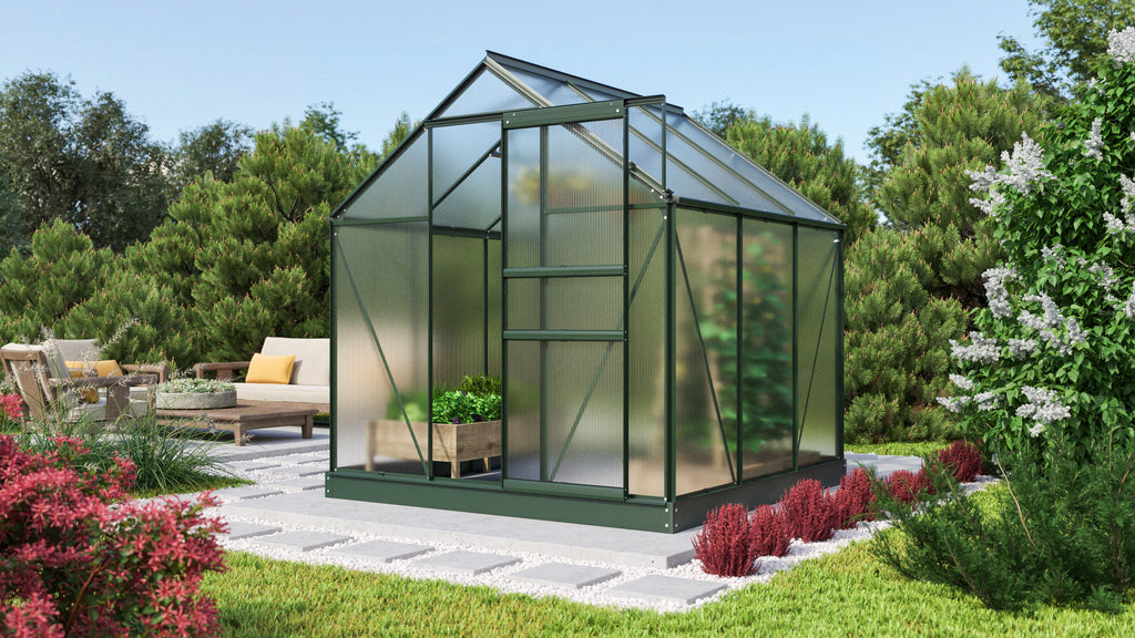 Gewächshaus Comet 3800 HKP4mm, smaragd - Set