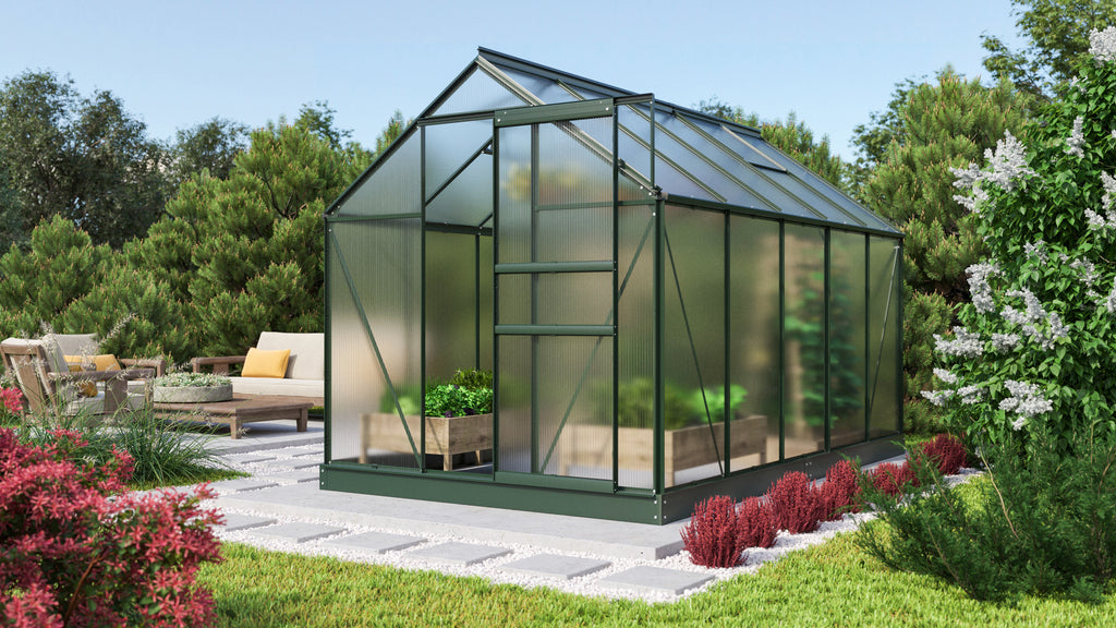 Gewächshaus Comet 6200 HKP4mm, smaragd - Set