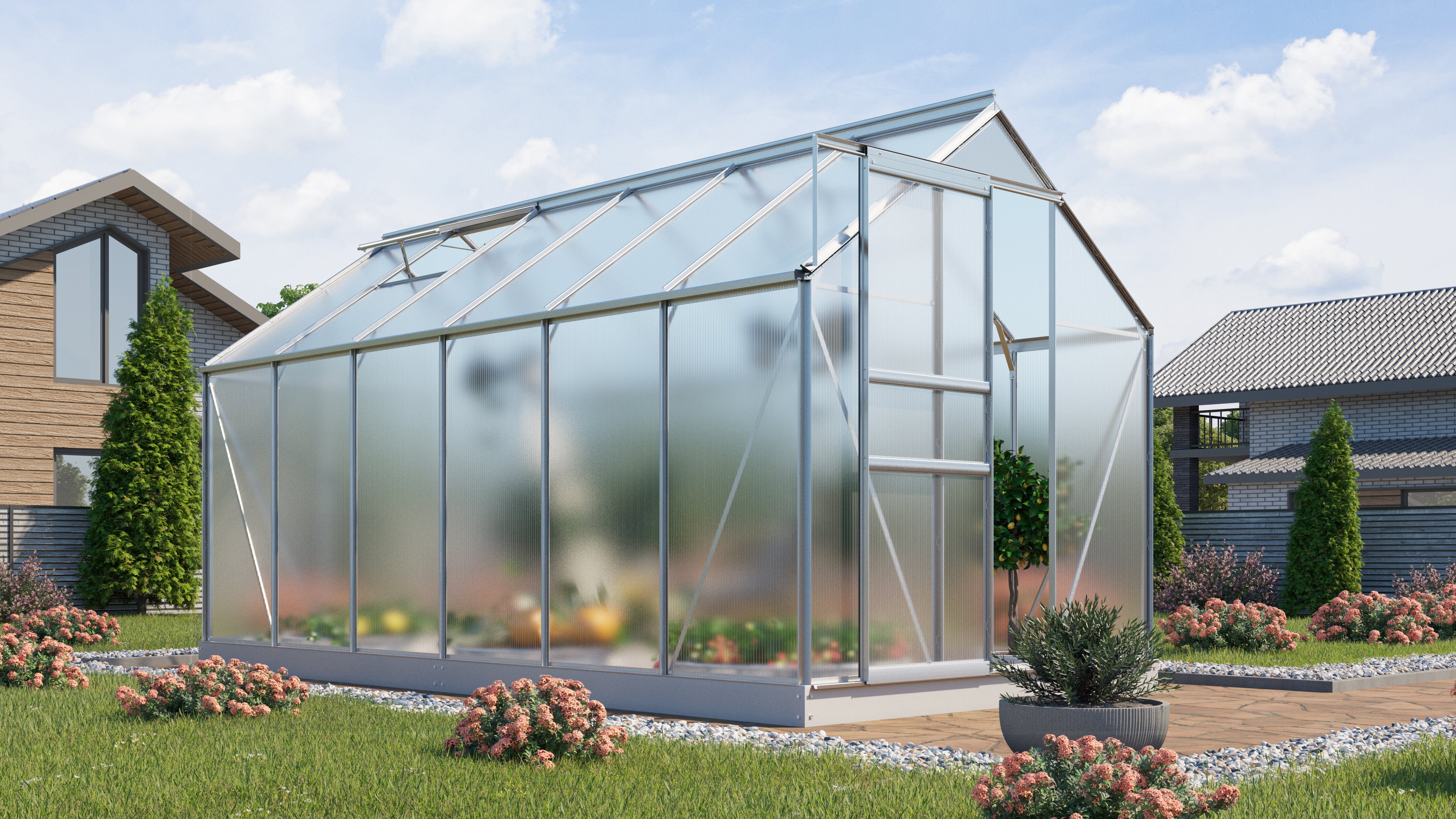 Gewächshaus Comet 7500 HKP 4mm - Set