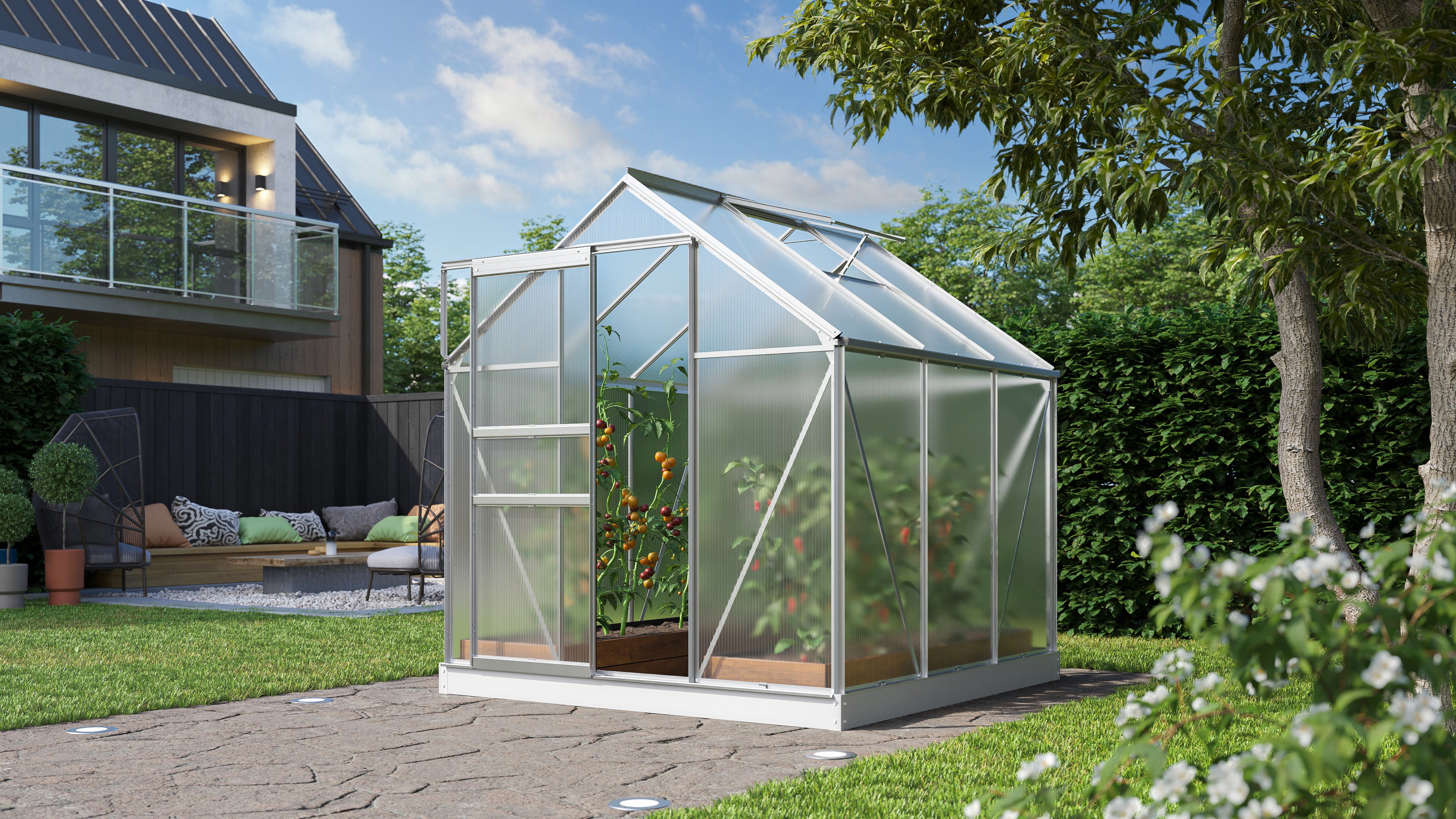 Gewächshaus Comet 3800 HKP 4mm - Set