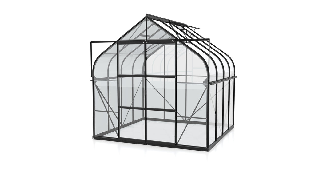Gewächshaus Diana 6700 ESG3mm, schwarz - Set