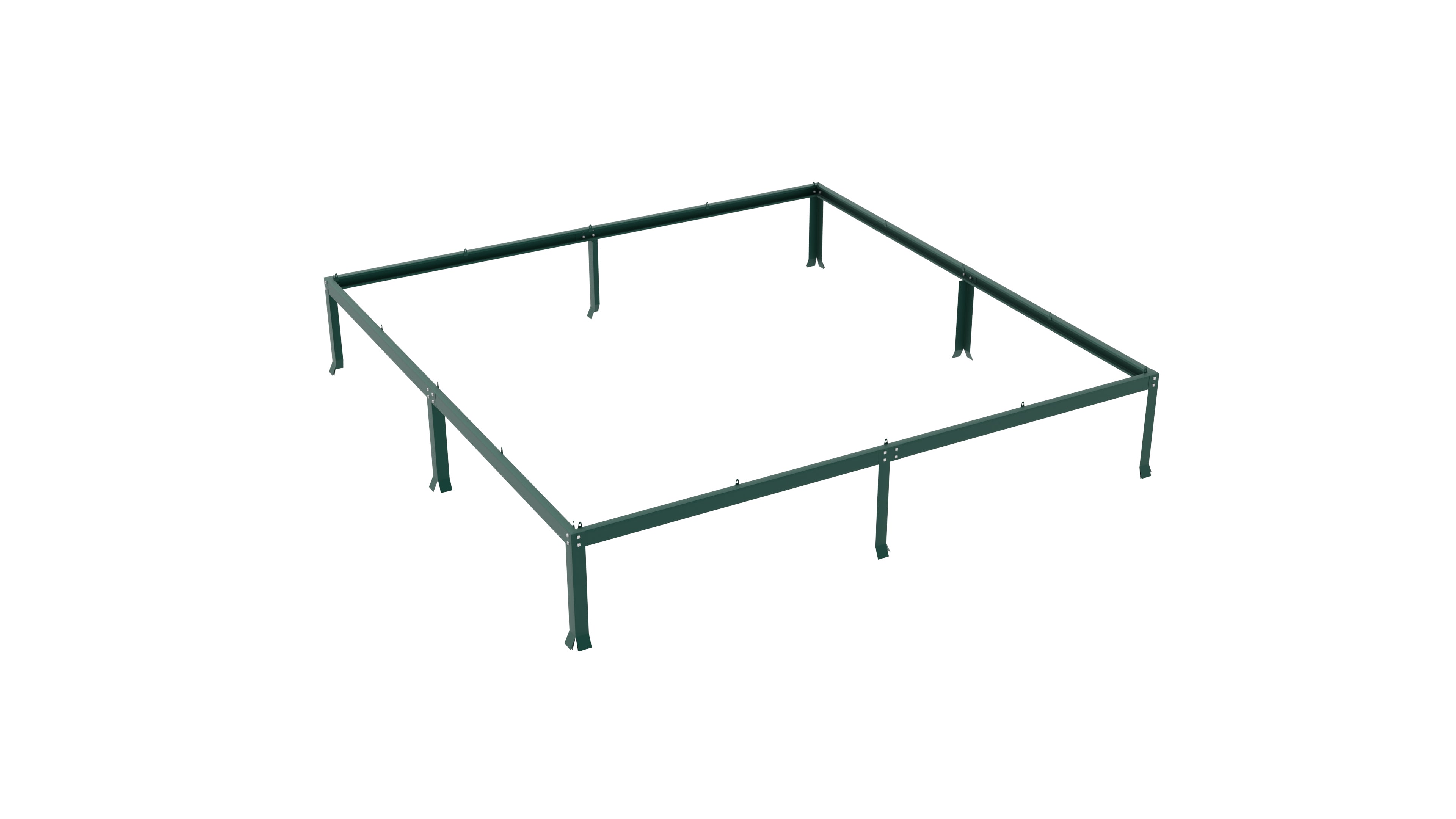 Gewächshaus Diana 6700 ESG3mm, smaragd - Set