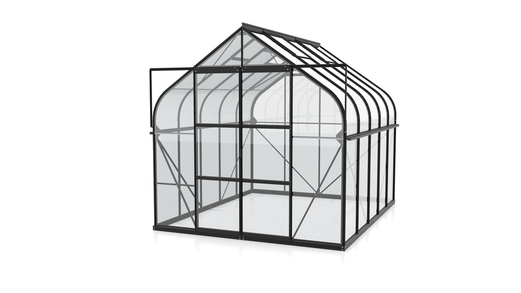 Gewächshaus Diana 8300 ESG3mm, schwarz - Set