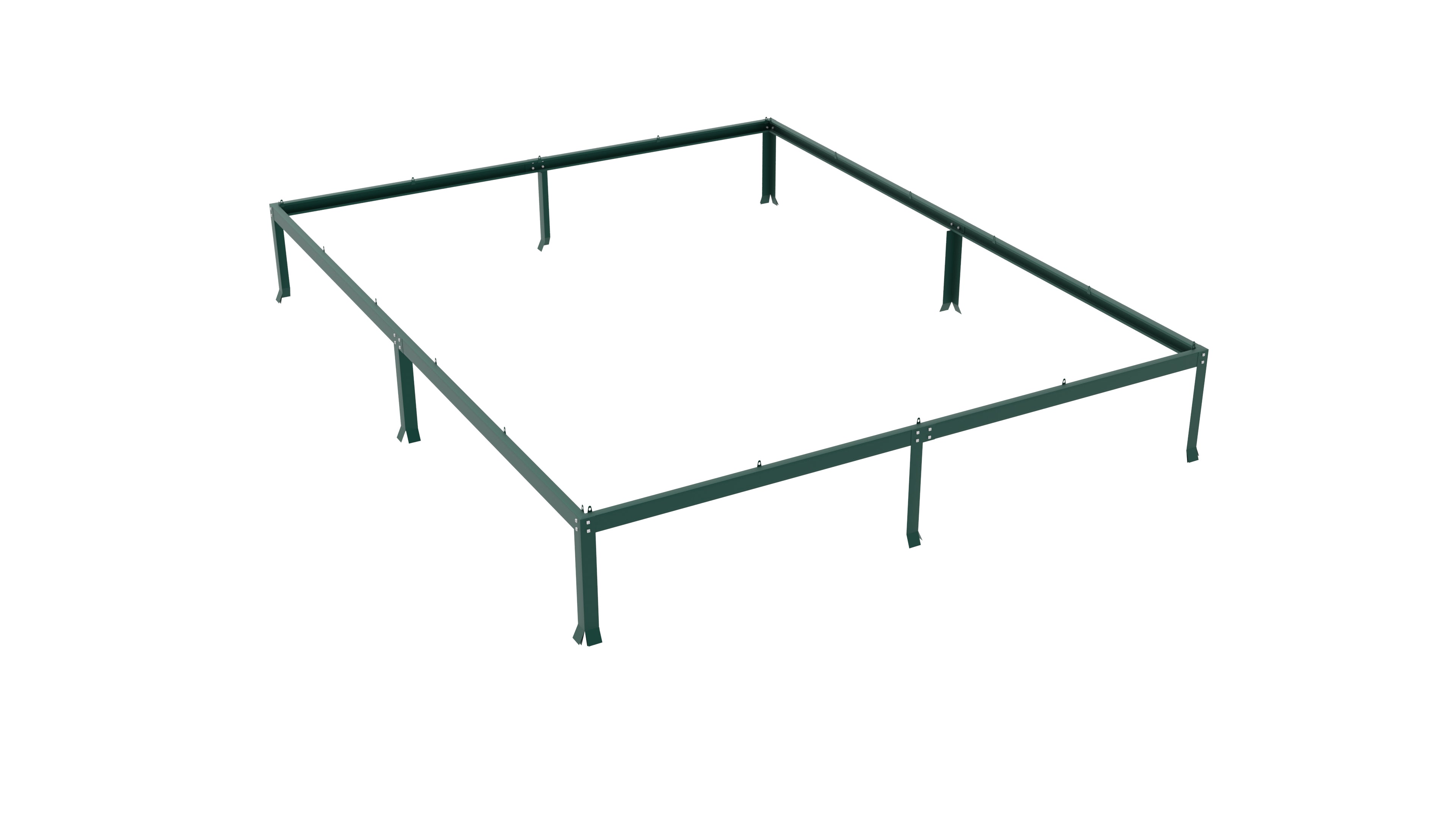 Gewächshaus Diana 8300 ESG3mm, smaragd - Set