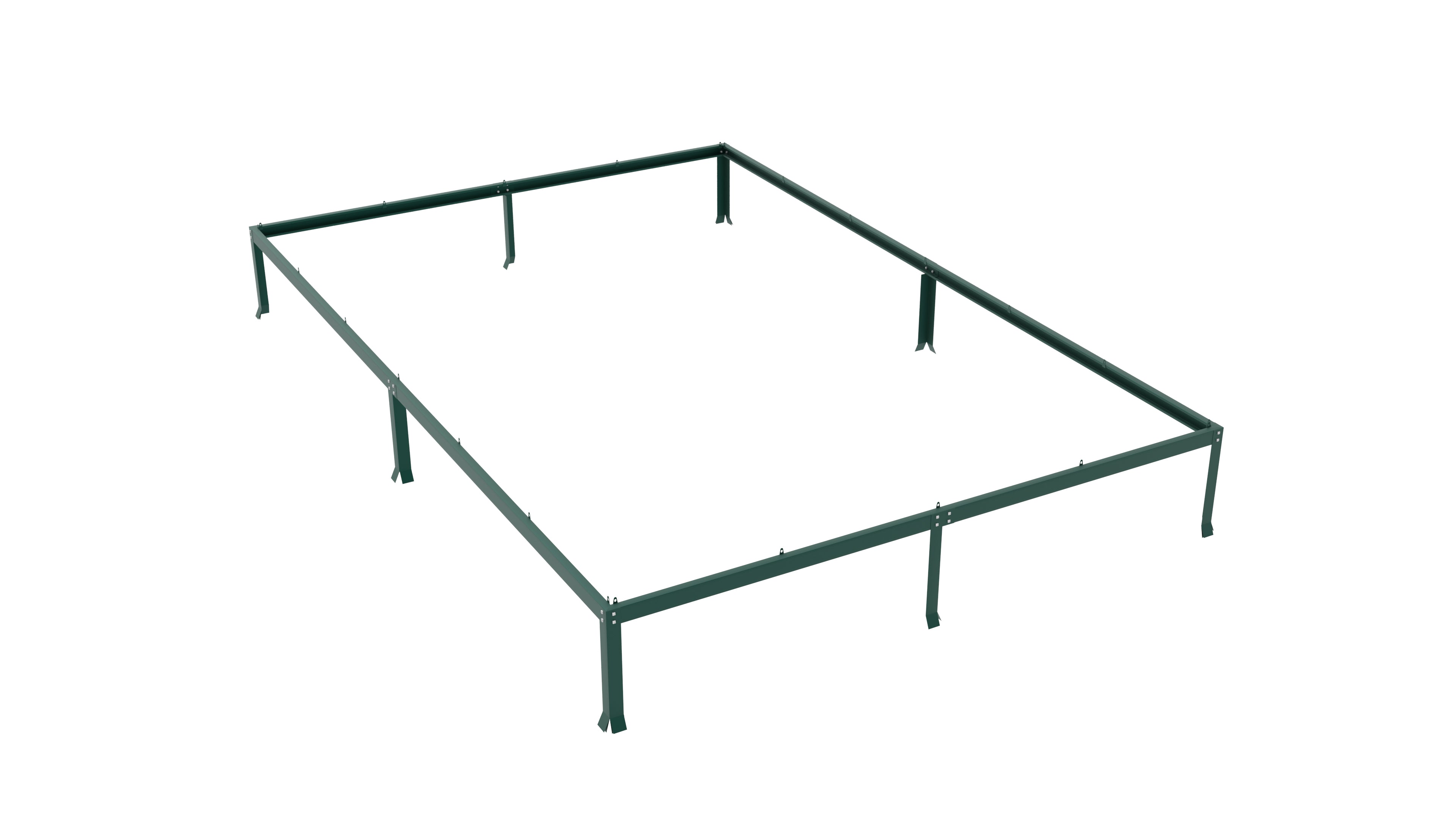Gewächshaus Diana 9900 ESG3mm, smaragd - Set