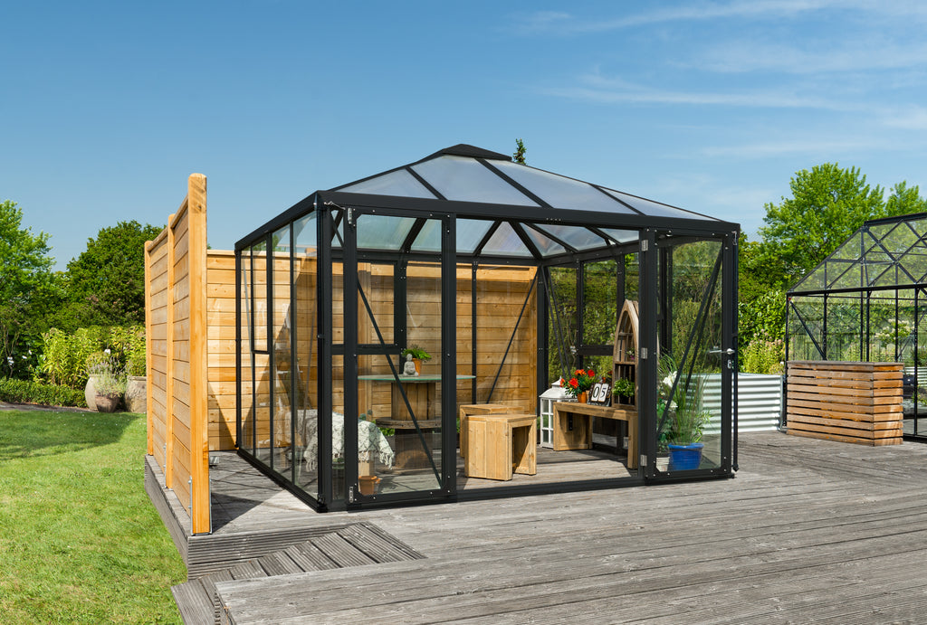 Gewächshaus Fortuna ESG/HKP, schwarz