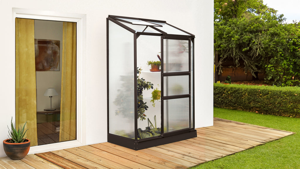 Gewächshaus Ida 900 HKP 4mm, schwarz - Set