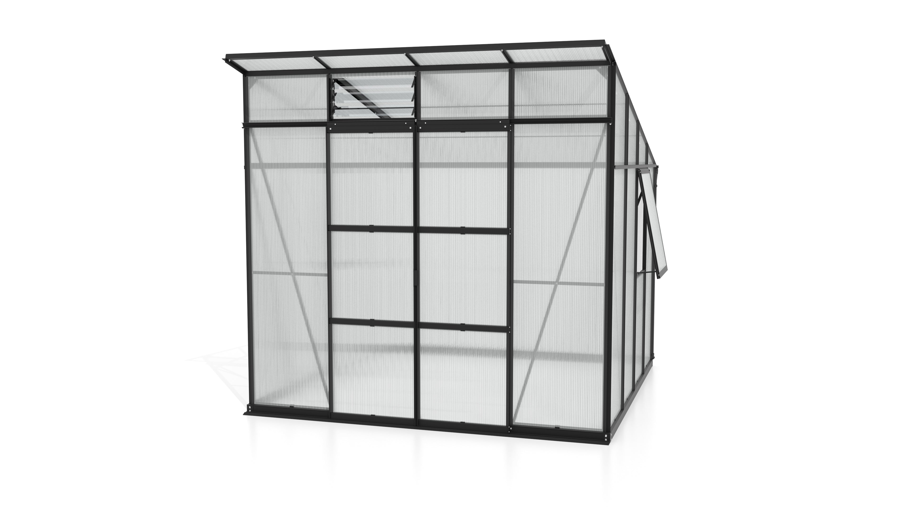 Gewächshaus Playa 7600 HKP6mm, schwarz