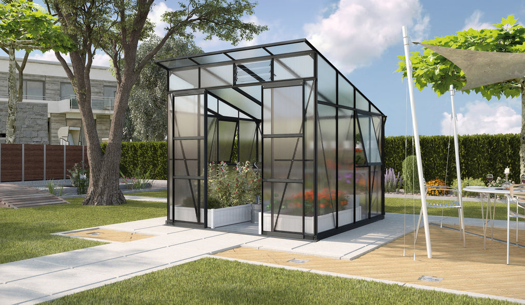 Gewächshaus Playa 7600 HKP6mm, schwarz