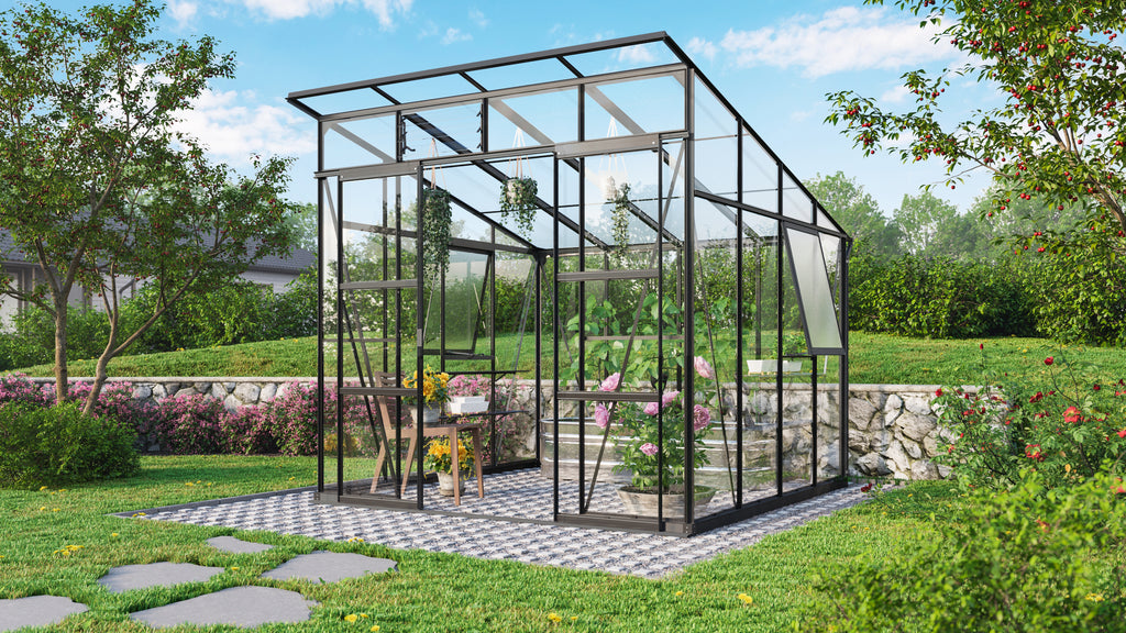 Gewächshaus Playa 7600 ESG/HKP, schwarz