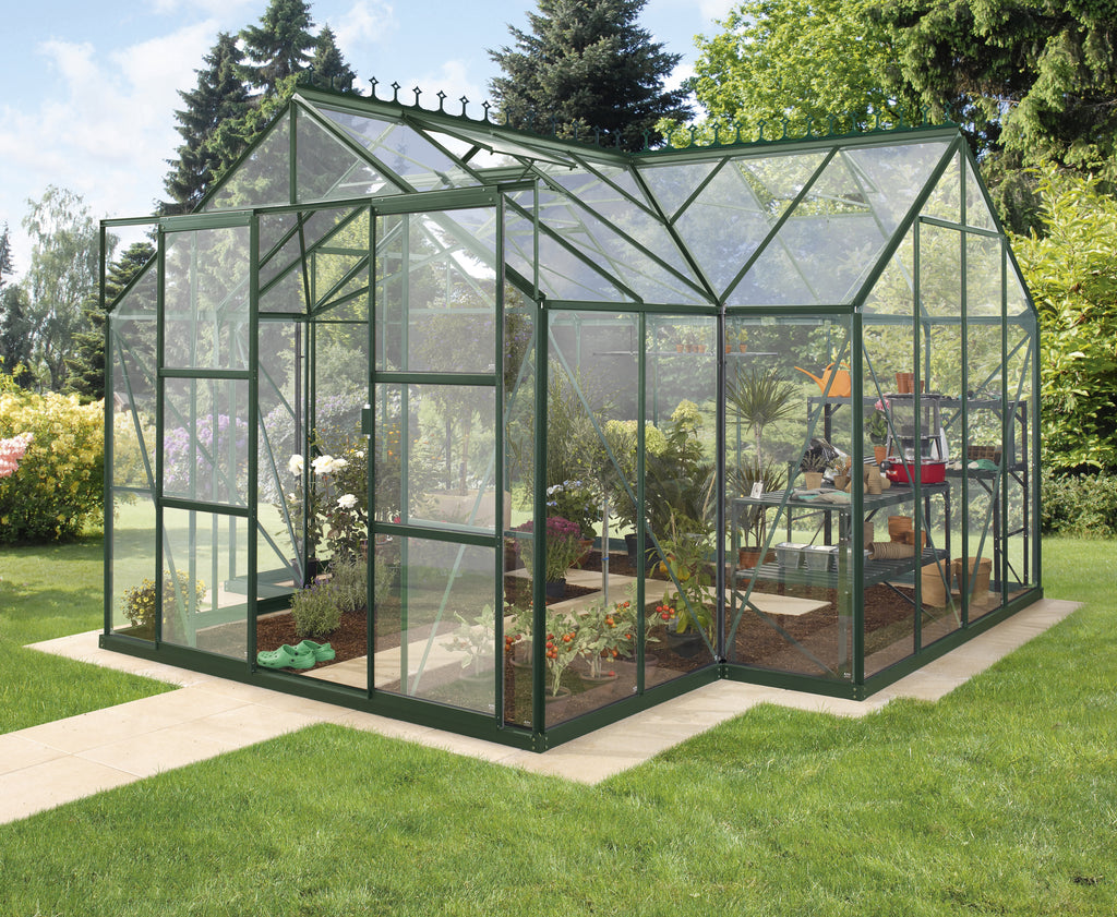 Gewächshaus Sirius ESG 3mm, smaragd - Set